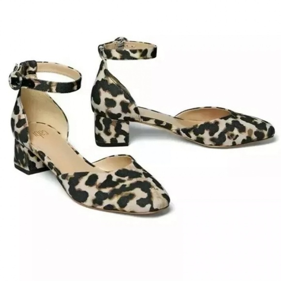 Cabi Kiki Heels Size 8 M leopard shoes animal print - Picture 1 of 11